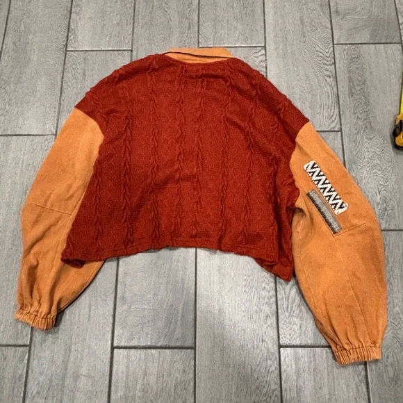 POL Fire Brick spunky sweater jacket Size Large - Picture 9 of 9
